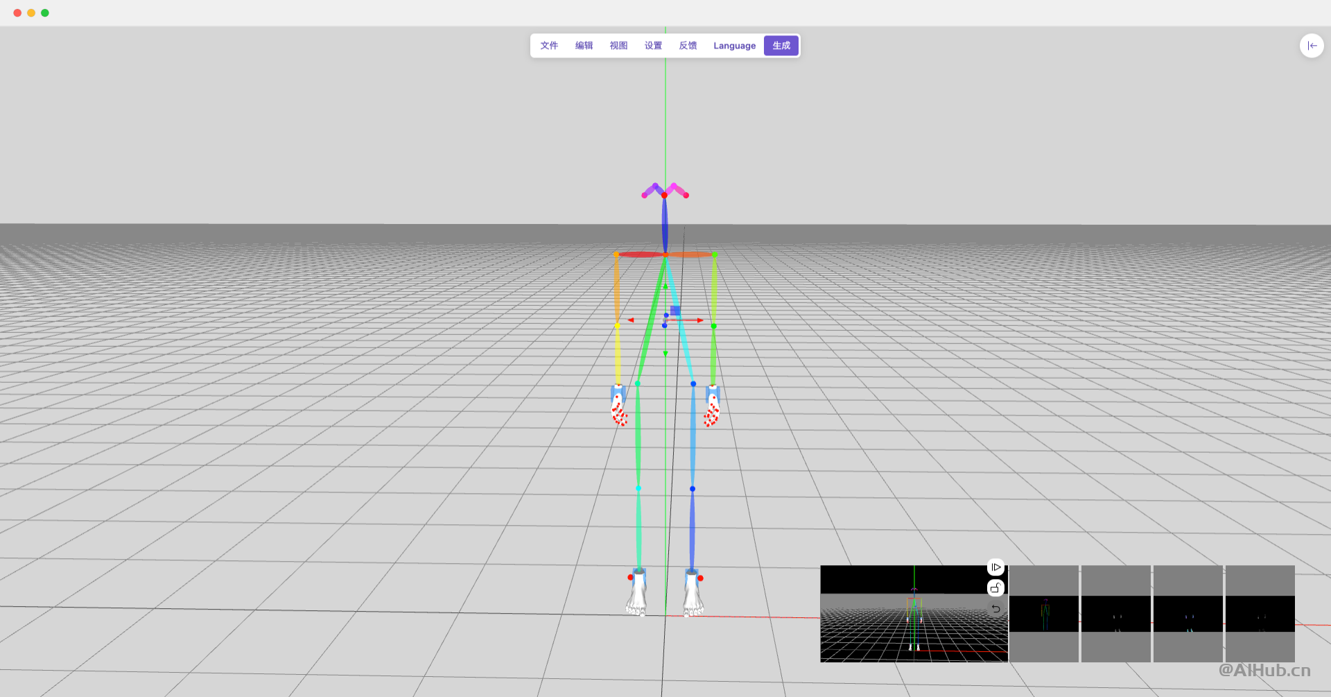 在线3D Openpose编辑器