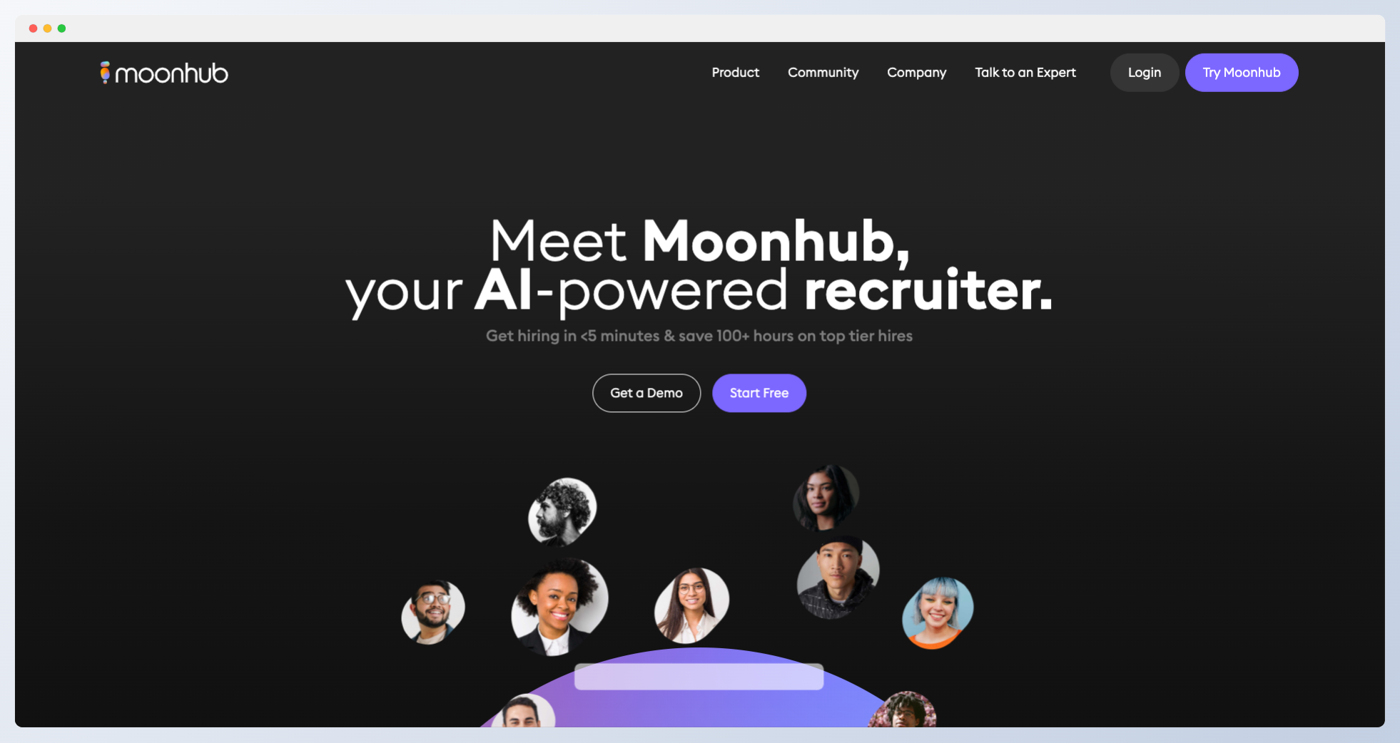 Moonhub AI-在线AI招聘平台